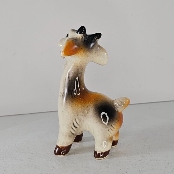 Vintage Ceramic Goat Figurine Made In Japan Funny Kitsch Quirky Long Neck - Picture 5 of 8